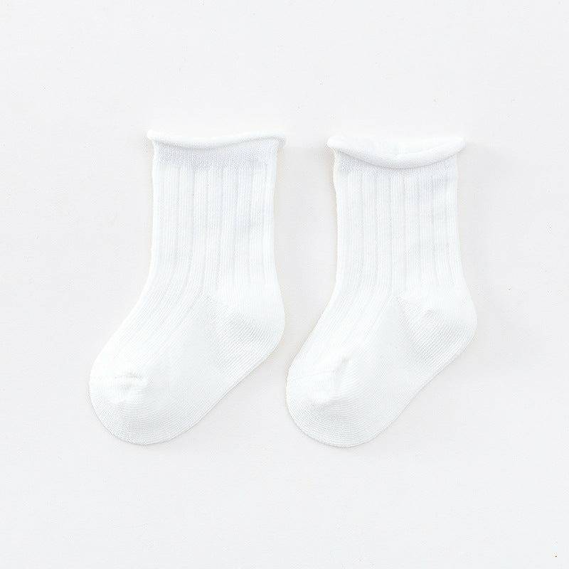 Ribbed Everyday Cotton Socks - White